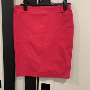 Pink pencil skirt